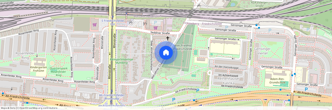 Marzahner Chausse, 10315 Berlin - Friedrichsfelde