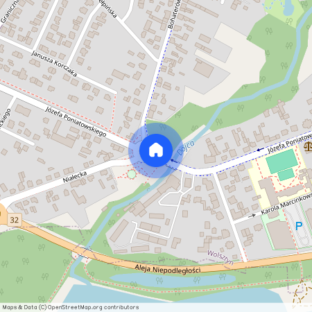 ul. Poniatowskiego, Wolsztyn, Wolsztyn, wolsztyński, wielkopolskie