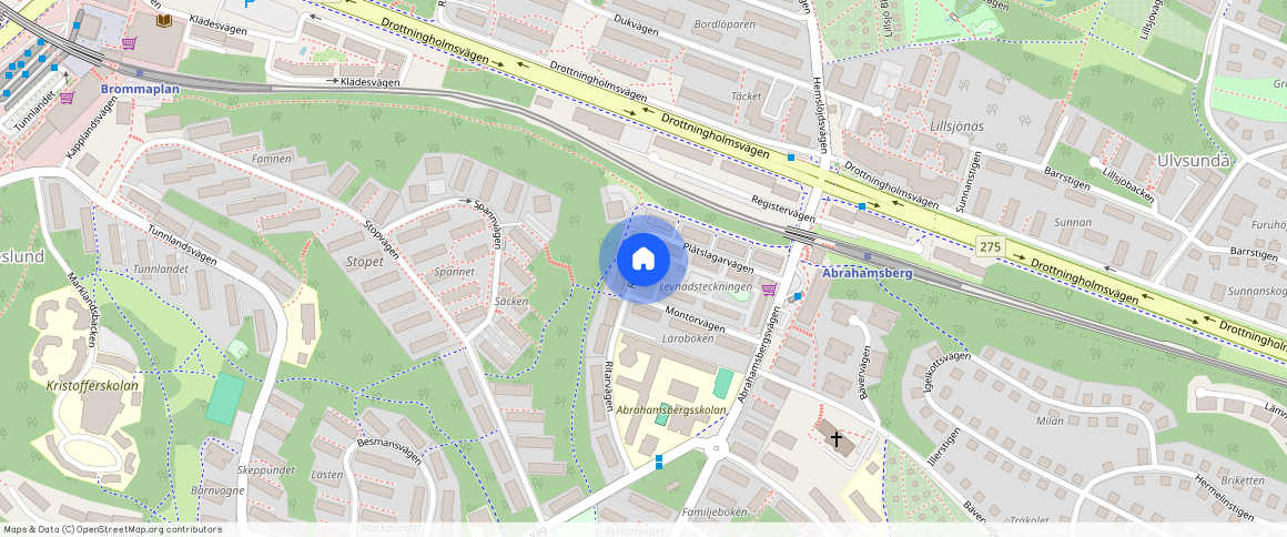 Ritarvägen **, Abrahamsberg