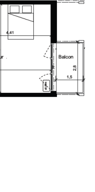 sans frais d'agence-ni garant Appartement T1 neuf à Saint Jean D'illac - Photo 2