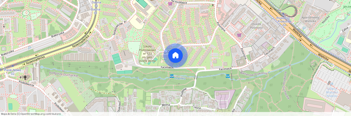 ul. Okólna, Kozłówka, Bieżanów-Prokocim, Kraków, małopolskie