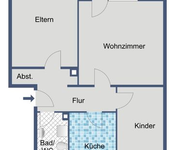 Familienwohnung sucht Nachmieter! - Foto 1