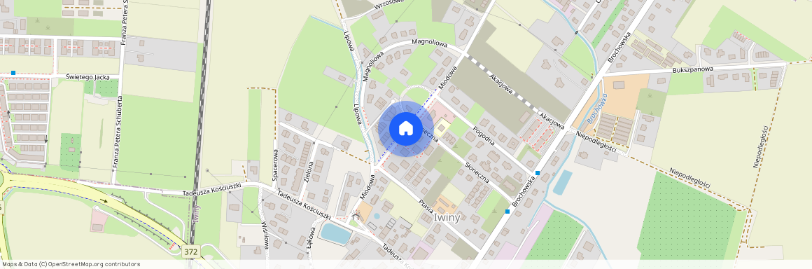 ul. Miodowa, Iwiny, Siechnice, wrocławski, dolnośląskie