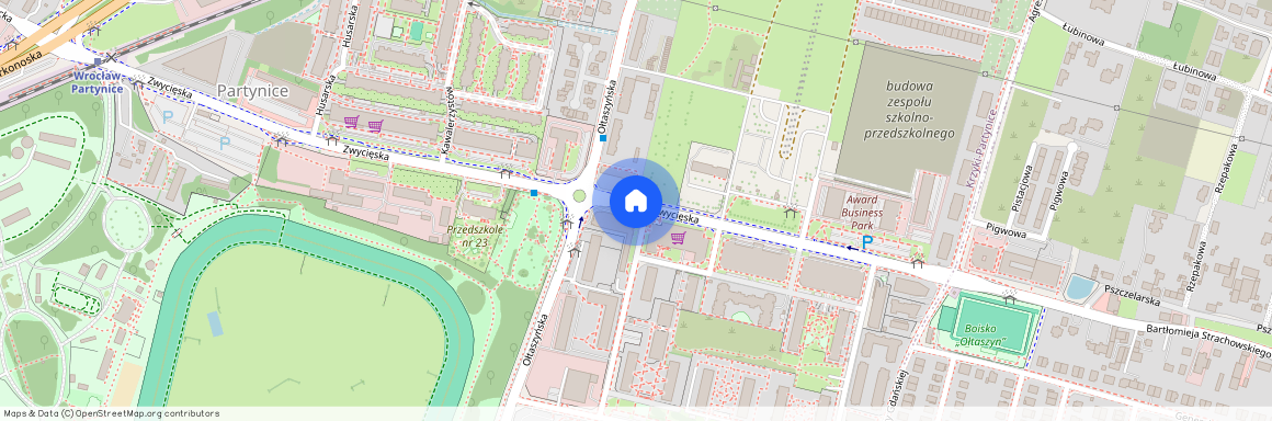 ul. Obrońców Poczty Gdańskiej, Partynice, Krzyki, Wrocław, dolnośląskie