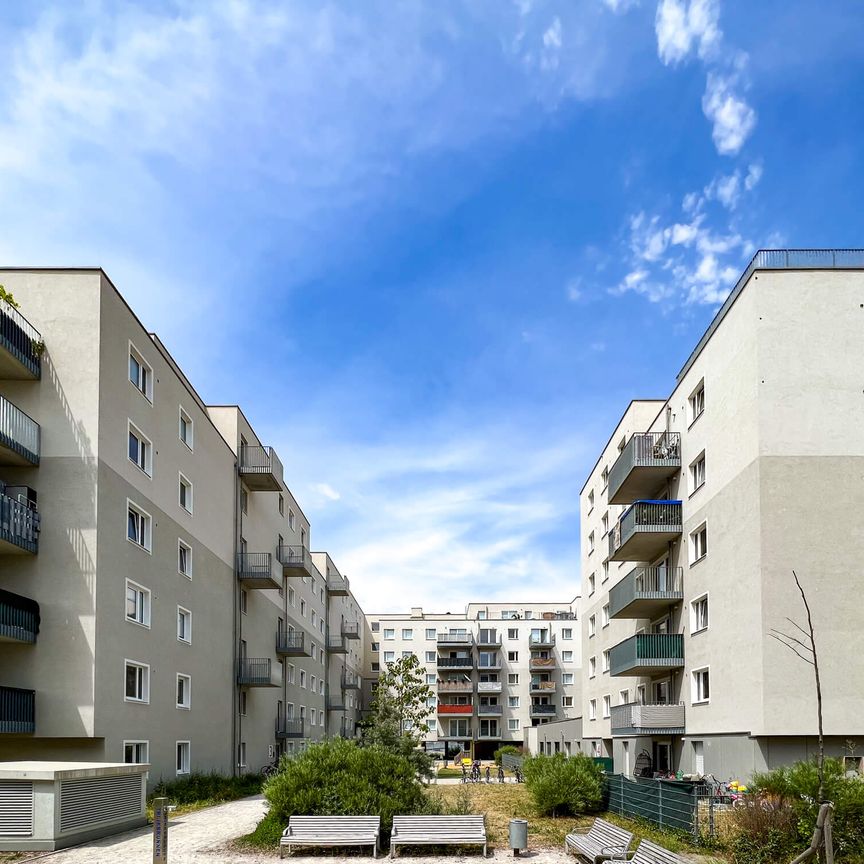 Ab 15. Juni 2025 verfügbar | Dachgeschosswohnung mit 33m² Terrasse mit 4 Zimmern | Viola Park - Photo 1