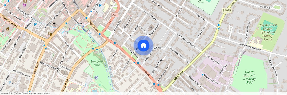 Oxford Walk, Cheltenham, Gloucestershire