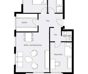 +++Benningen+++Mietwohnung+++ 3 Zimmer+++ - Photo 1