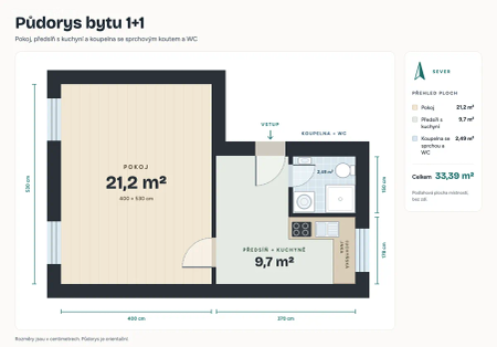 Pronájem bytu 1+1 34 m² - Photo 2