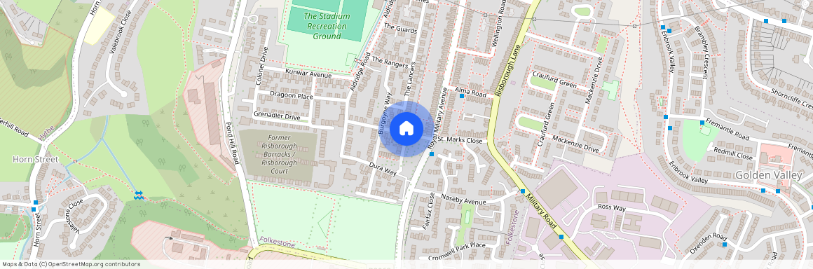 Risborough Lines, Folkestone, CT20