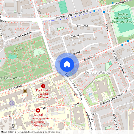 Osiedle Wazów, Centrum, Zielona Góra, lubuskie