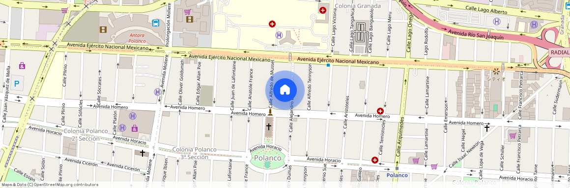 Calle Alejandro Dumas, Polanco 3ª Sección, Polanco, Ciudad de México, Miguel Hidalgo, Ciudad de México, 11540, México