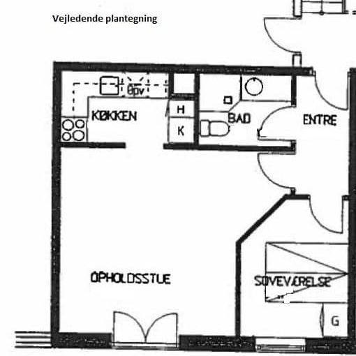 Hyggelig 2 vær. i “Odinparken” – Med altan - Foto 2