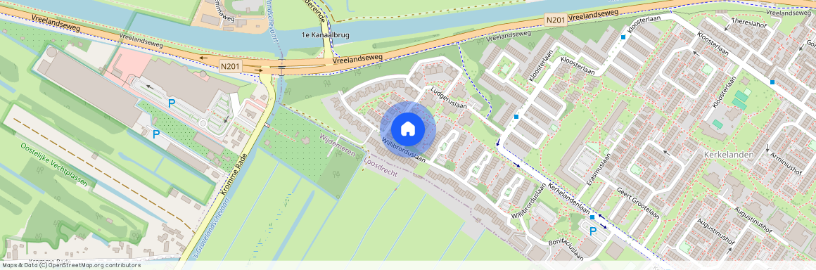 Kerkelanden, 1216 PE, Willibrorduslaan, Hilversum