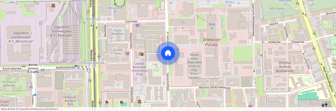 ul. Samochodowa, Ksawerów, Mokotów, Warszawa, mazowieckie