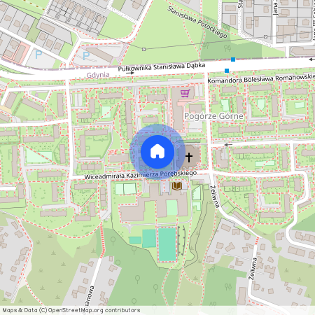 ul. Wiceadmirała Kazimierza Porębskiego, Pogórze, Gdynia, pomorskie