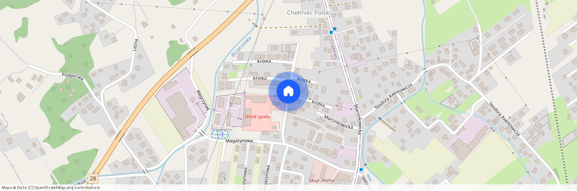ul. Krótka, Chełmiec, Chełmiec, nowosądecki, małopolskie