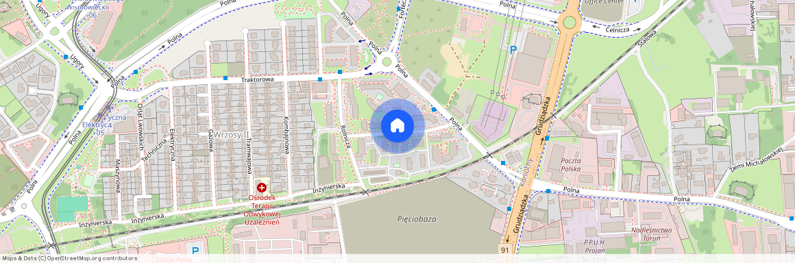 ul. Rolnicza, Wrzosy, Toruń, kujawsko-pomorskie