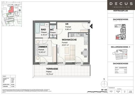 KARMELITERHOF | 2 ZIMMER DG-WOHNUNG IM ZENTRUM | 16M² TERRASSE | MIETBEGINN AB 01.02.2026 MÖGLICH - Photo 3