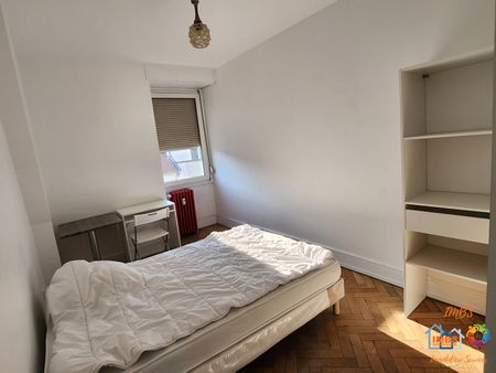 Chambre meublée en colocation à louer dans un appartement T5 en colocation à Strasbourg - Photo 2