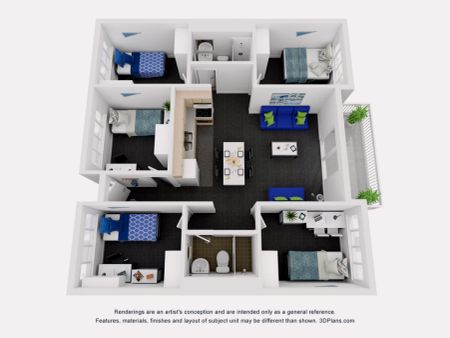 5 Bedroom Apartment north-Double Bed - Photo 5