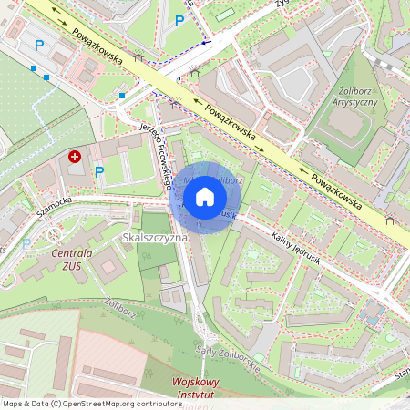 ul. Kaliny Jędrusik, Sady Żoliborskie, Żoliborz, Warszawa, mazowieckie