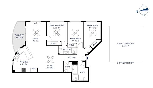 Exceptional Three-Bedroom Apartment with Double Parking & City Views - Photo 1