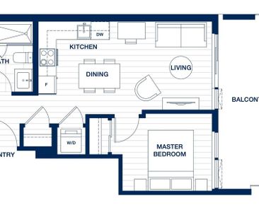 Georgetown. One Bedroom Condo on 23rd Floor - Photo 5