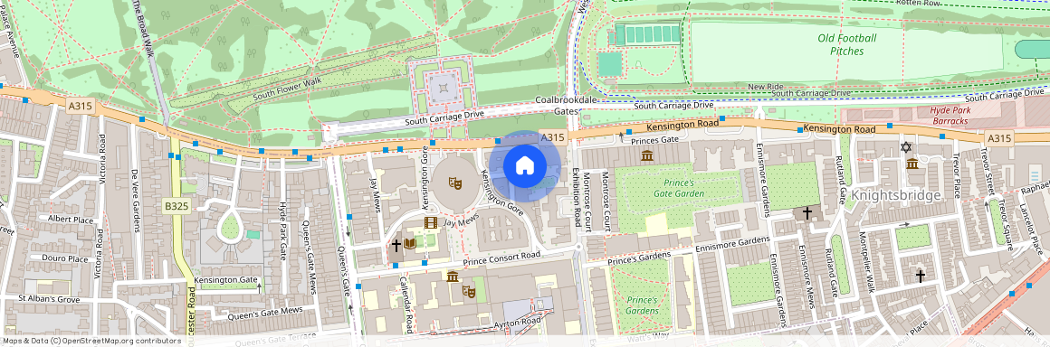 Albert Hall Mansions, Kensington Gore, South Kensington, London, SW7, United Kingdom