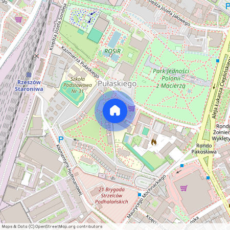 ul. Kazimierza Pułaskiego, Pułaskiego, Rzeszów, podkarpackie