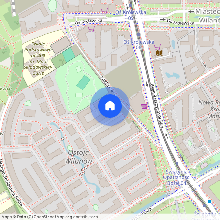 ul. Prymasa Augusta Hlonda, Błonia Wilanowskie, Wilanów, Warszawa, mazowieckie