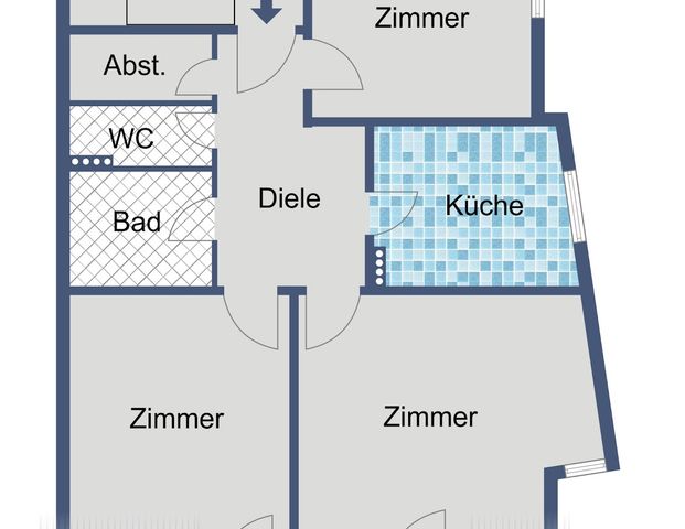 WBS erforderlich - Geräumige Wohnung in ruhigem Haus - Photo 1