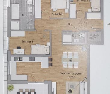 Neuwertige, stadtnahe 4 Zimmer Penthouse-Wohnung - Photo 2