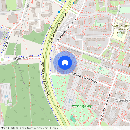 ul. Bolesława Orlińskiego, Czyżyny, Czyżyny, Kraków, małopolskie