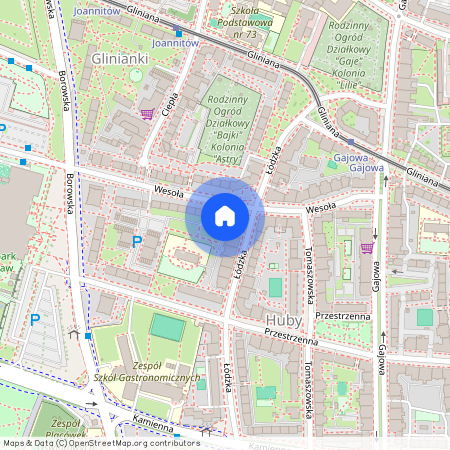 ul. Łódzka, Huby, Krzyki, Wrocław, dolnośląskie