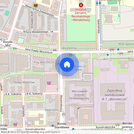 ul. Jana Pawła Woronicza, Służewiec, Mokotów, Warszawa, mazowieckie