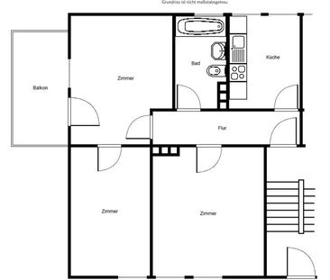 Sanierte 3 Zimmerwohnung mit Balkon und Tageslichtbad - Photo 5