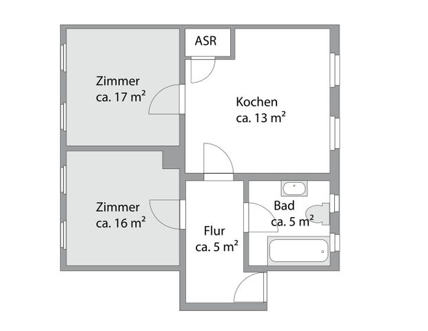 Die perfekte 2er-WG kurz vorm Riebeckplatz in Halle! Und damit nah an allem, was wichtig ist! - Photo 1
