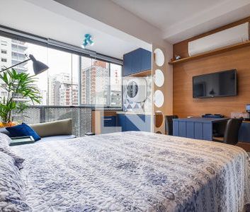 Studio para alugar com 24m², 1 quarto e sem vaga - Foto 3