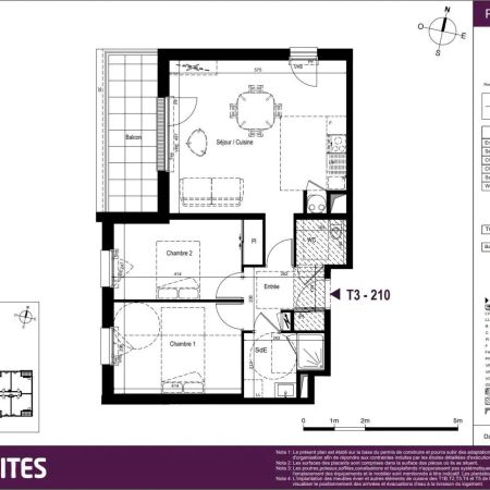 Appartement à louer 3 pièces 65.76m² - Photo 4