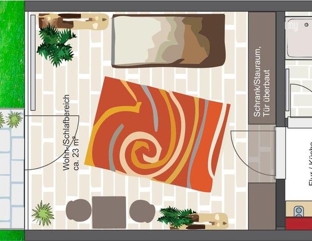 Single-Appartement - Foto 1