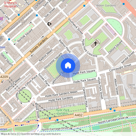 Gloucester Square, Hyde Park Estate, W2