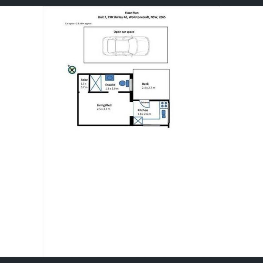 Furnished studio with deck. - Photo 1