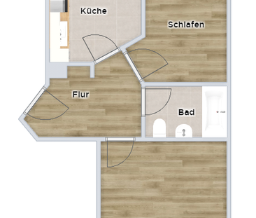 Wohnen auf dem Sonnenberg - 2-Zimmer-Whg. mit Balkon & EBK !! - Foto 6