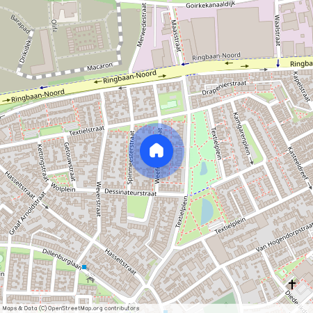 Textielbuurt West, 5046 TD, Weefmeesterstraat, Tilburg