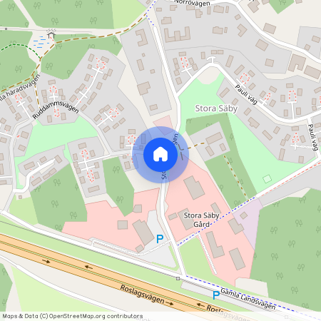 Stora Säbyvägen, Åkersberga