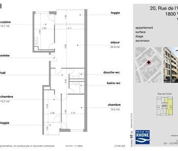 Grand 3.5 pièces au 3ème étage - Photo 2