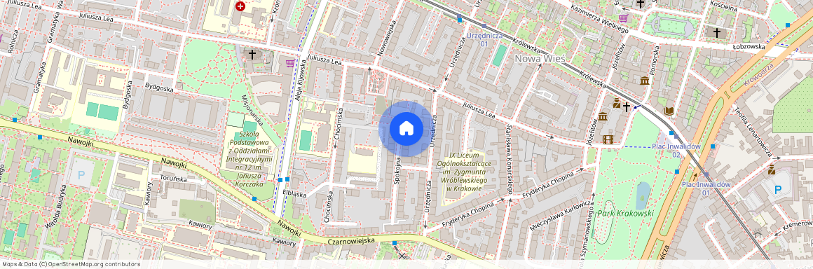 ul. Spokojna, Nowa Wieś, Krowodrza, Kraków, małopolskie