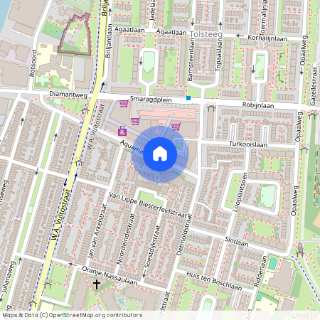 Oud Hoograven-Noord, 3523 EL, Aquamarijnlaan, Utrecht