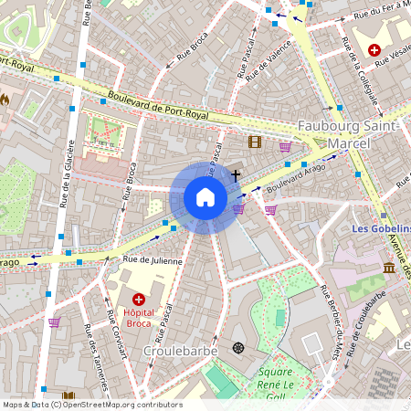 Rue Pascal et Boulevard Arago 75013 Paris (13e arrondissement)