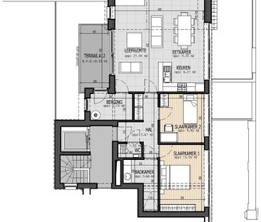 Nieuwbouwappartement met 2 slaapkamers, terras en overdekte autostaanplaats op het marktplein van Beselare - Photo 4